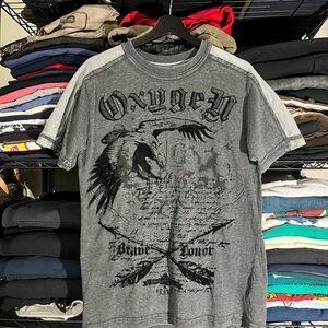 Gray Graphic Tee for Men